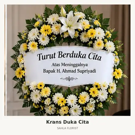 Krans Bunga Duka Sukawati